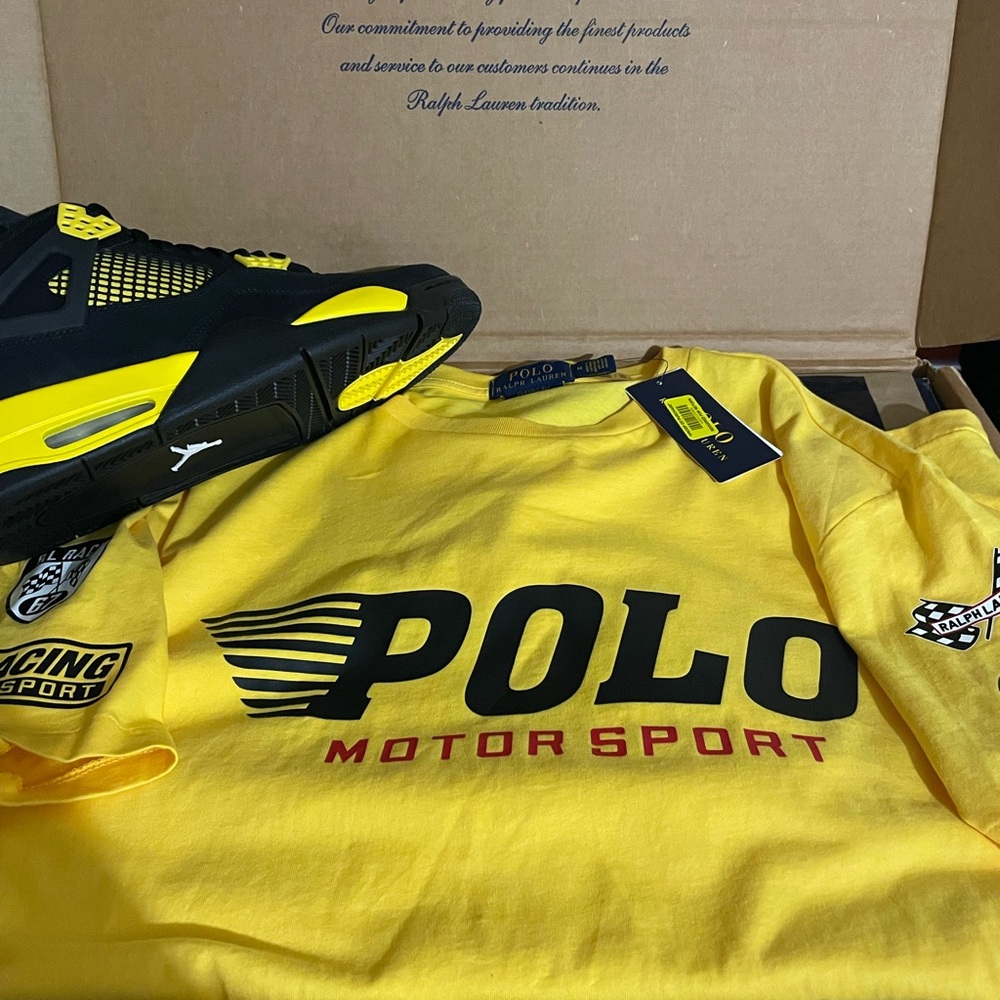 Polo Ralph Lauren Polo Motorsport Yellow T-Shirt